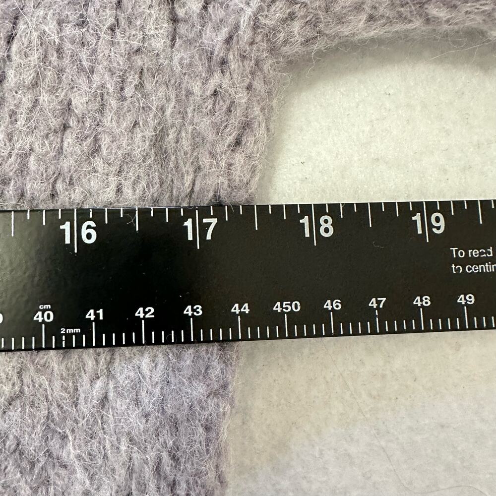 Skull Cashmere Madonna Skull Alpaca Wool Blend Sweater Black Lilac Gray Size XS - Picture 6 of 7